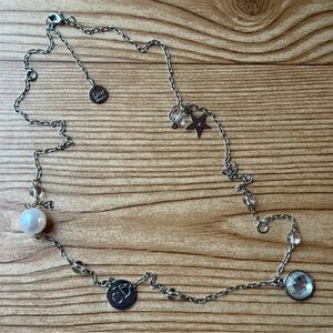 Dior Beauty Silver Tone Necklace